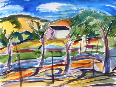 Campo e Casa Solitária, 2019 de Richard Fox