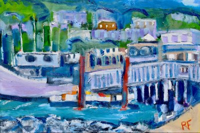 Passadiço e Barco, Tiburon, 2019 de Richard Fox