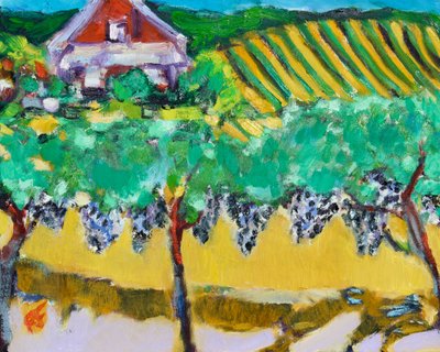 Merlot Grapes, Napa, 2017 de Richard Fox