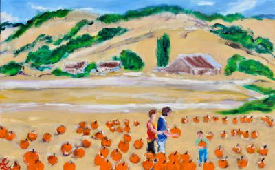 Picking a Pumpkin, Nicasio, 2018 de Richard Fox