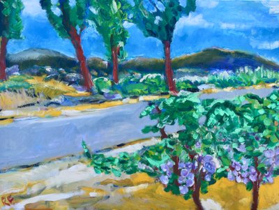 Roadside Vineyard, Napa, 2017 de Richard Fox