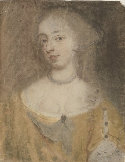 Retrato de cabeça e ombro de uma senhora de Richard Gibson