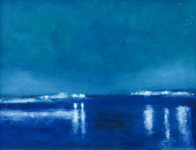 Reflexos da Água na Noite Azul de Richard Gombar
