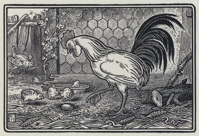 O Galo e a Pérola (gravura) de Richard Heighway
