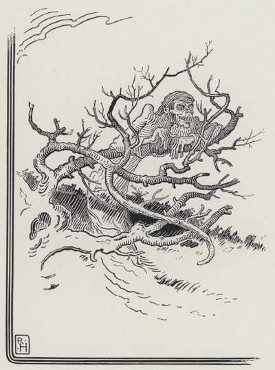 O Homem e a Morte (gravura) de Richard Heighway