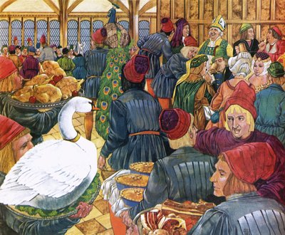 Festa do novo arcebispo de York em 1467 de Richard Hook