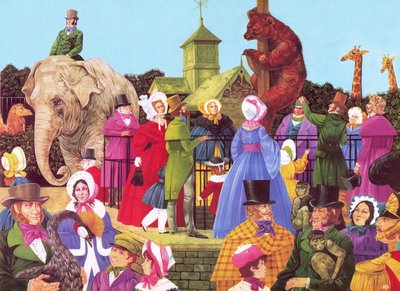 Dia de Abertura no Jardim Zoológico (Sir Stamford Raffles) de Richard Hook