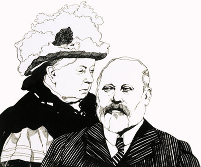 A Rainha Vitória e o Príncipe de Gales, que viria a ser o Rei Eduardo VII de Richard Hook