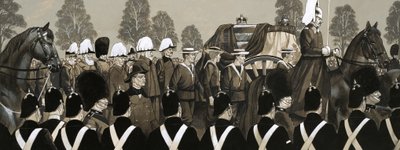 O cortejo fúnebre da Rainha Vitória de Richard Hook
