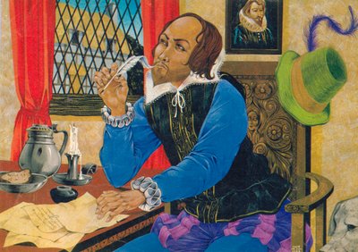 William Shakespeare escrevendo de Richard Hook