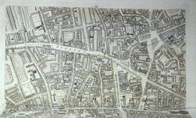 Plan of the City of London, publicado em 1813 (gravura) (ver 247354-247357) de Richard Horwood