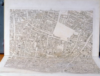 Plano da cidade de Londres, publicado em 1813 (ver 247354-247356) de Richard Horwood