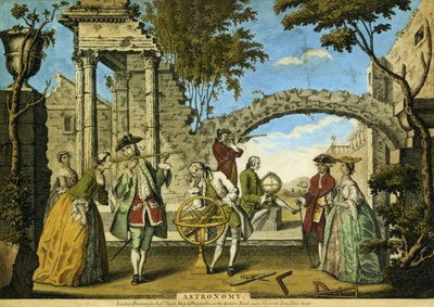 Astronomia, pub. por Robert Sayer (fl.1750-80) c.1750 (aquatinta) de Richard Houston