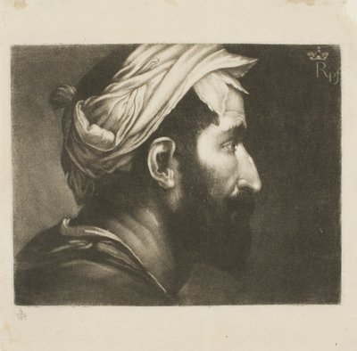 Cabeça de carrasco, da obra Sculptura de John Evelyn de Richard Houston