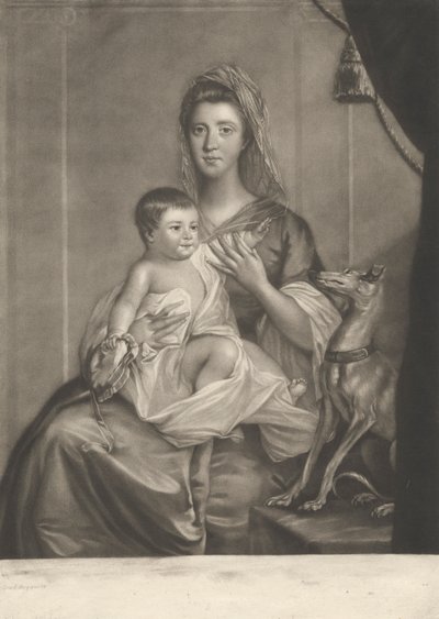 Lady Cathcart e o seu filho de Richard Houston