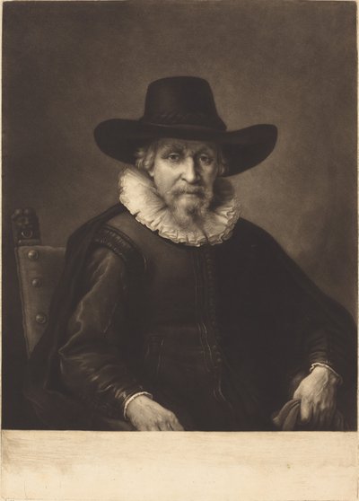 O burgomestre de Richard Houston after Rembrandt van Rijn