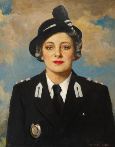 Muriel Elsie Gamage, c.1950 (óleo sobre tela) de Richard Jack