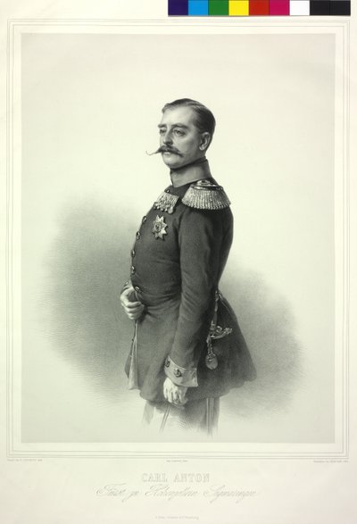 Carl Anton Príncipe da Casa de Hohenzollern Sigmaringen de Richard Lauchert