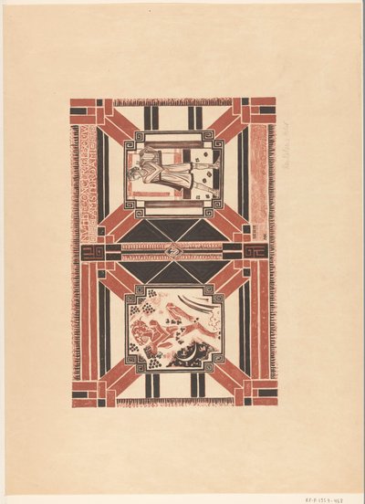 Desenho da capa para: Concertgebouw programa de Amesterdão de Richard Nicolaüs Roland Holst (signed by artist)