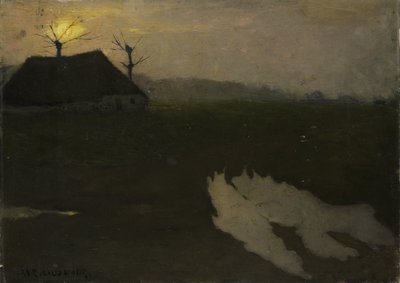 Paisagem ao luar de Richard Nicolaüs Roland Holst