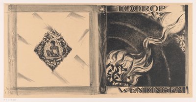 Design da capa para: Wenningen, edição Toorop, 1928 de Richard Nicolaüs Roland Holst