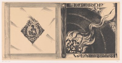 Design da capa para: Wenningen, edição Toorop, 1928 de Richard Nicolaüs Roland Holst