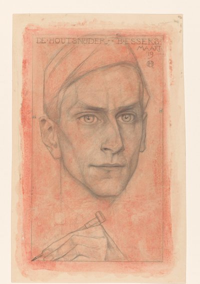 Retrato do entalhador B. Essers de Richard Nicolaüs Roland Holst