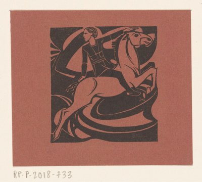 Cavaleiro num cavalo saltador de Richard Nicolaüs Roland Holst