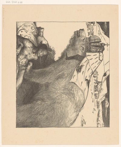 O czar Nicolau II da Rússia sobre o urso russo
O urso russo ruge de paz (título original) de Richard Nicolaüs Roland Holst