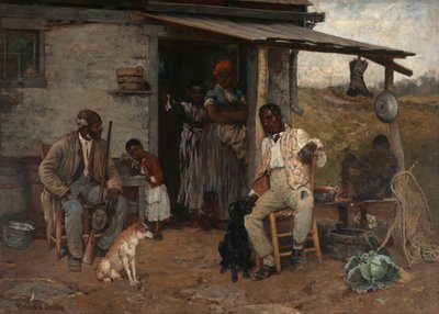 Uma troca de cachorro, 1881. de Richard Norris Brooke