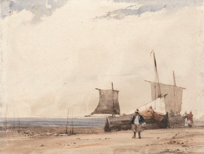 Cena de praia de Richard Parkes Bonington