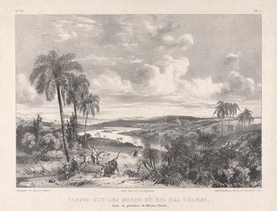 Campos sur les bords du Rio das Velhas de Richard Parkes Bonington