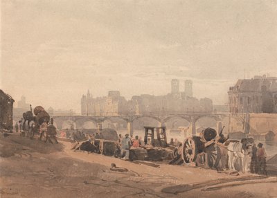 Ilha da Cité de Richard Parkes Bonington