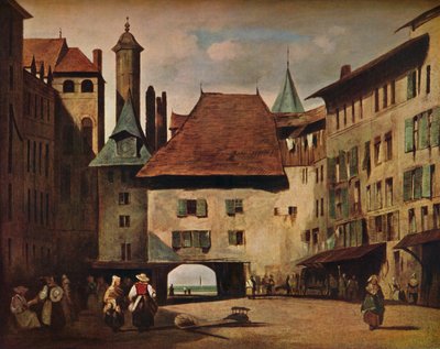 Place du Molard, Genebra, c1830 de Richard Parkes Bonington
