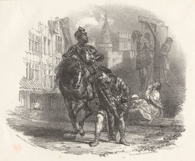 Os Homens Enforcados de Richard Parkes Bonington