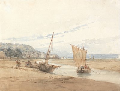 Perto de Honfleur de Richard Parkes Bonington
