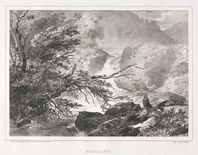 Vistas pitorescas da Escócia: Brackline, 1826. de Richard Parkes Bonington
