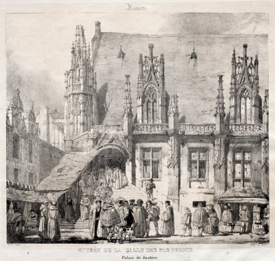 Rouen: Entrada para a Salle des Pas Perdus, Palácio da Justiça de Richard Parkes Bonington