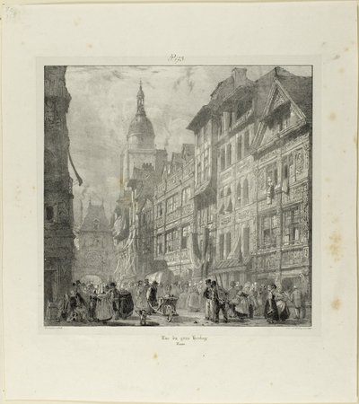 Rua do Relógio de Gros de Richard Parkes Bonington