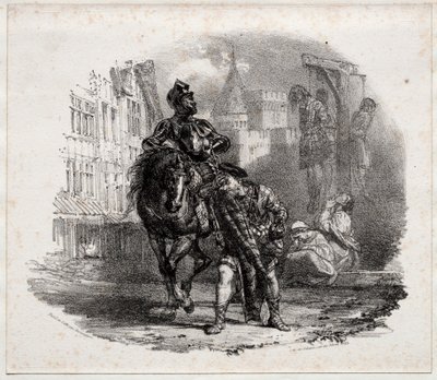 A fuga do castelo de Argyle, 1826. de Richard Parkes Bonington