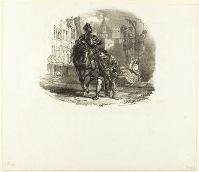 O enforcado de Richard Parkes Bonington