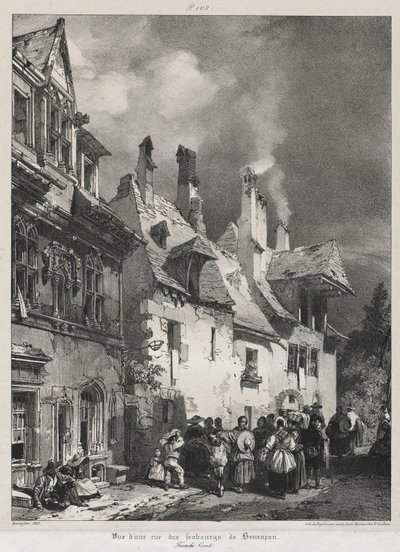 Viagens pitorescas e românticas na antiga França, Franco-Condado ..., 1825. de Richard Parkes Bonington