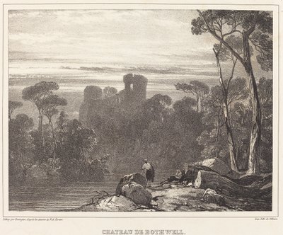 Castelo de Bothwell de Richard Parkes Bonington after Francois Alexandre Pernot