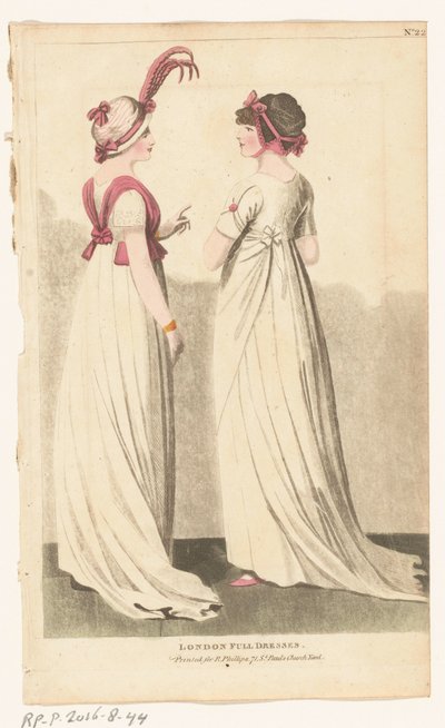 Revista Female Fashions of London and Paris. No. 22. Londres Full Dresses. de Richard Phillips