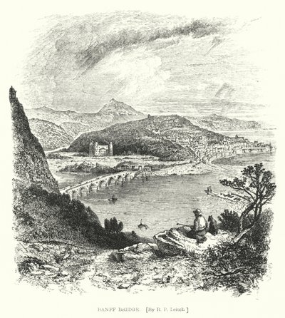 Banff Bridge (gravura) de Richard Principal (after) Leitch