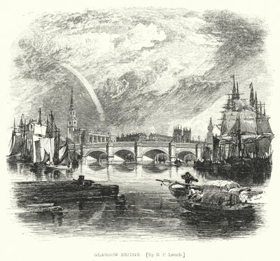 Ponte de Glasgow (gravura) de Richard Principal (after) Leitch