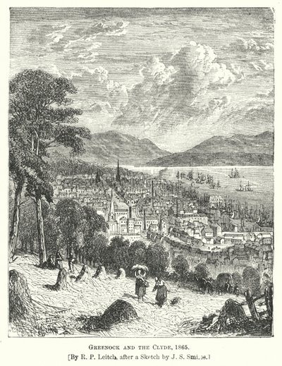 Greenock e o Clyde de Richard Principal (after) Leitch