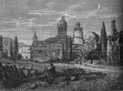 Uma rua em Sebastopol após o cerco, c1880 de Richard Principal Leitch