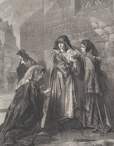 Flight of the Queen of James II, do Illustrated London News, 3 de agosto de 1872. de Richard Principal Leitch