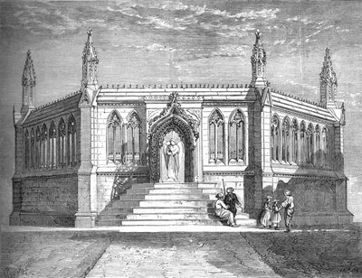 Capela Memorial em Cawnpore, c1880 de Richard Principal Leitch